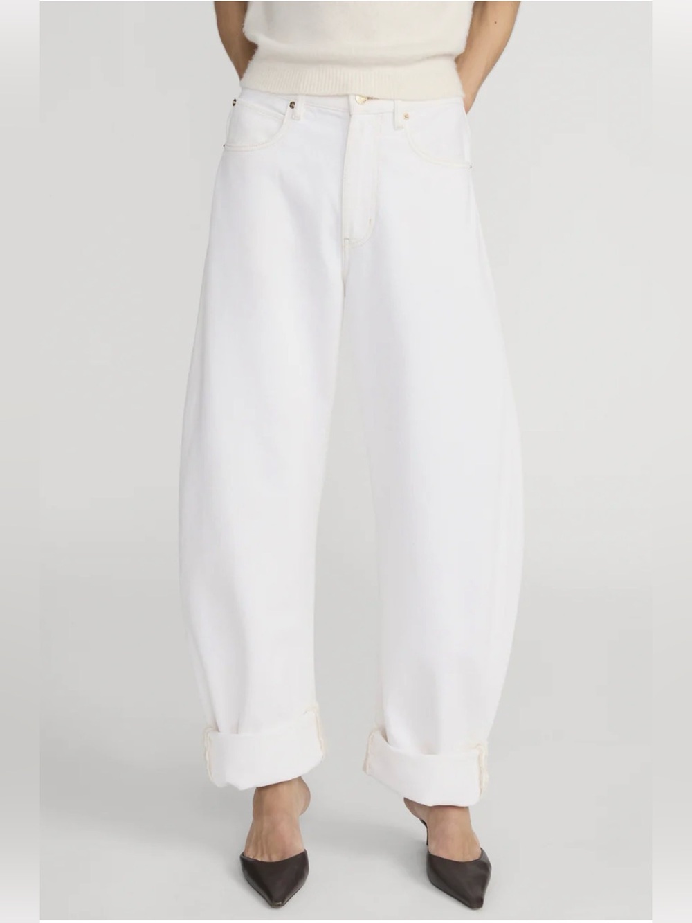 FRAME The Bubble Jean in Au Natural Clean